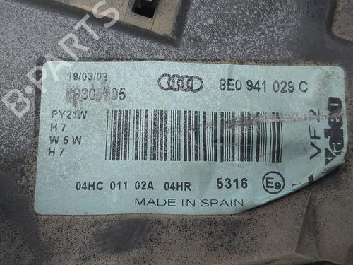 Left headlight AUDI A4 B6 (8E2) 1.9 TDI | BP35977609C28 - Image 2
