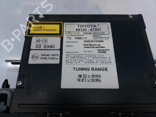 Radio TOYOTA PRIUS (_W3_) 1.8 Hybrid (ZVW3_) | BP2875094E6 