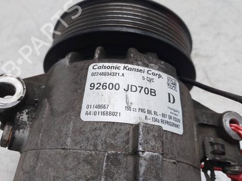 AC compressor NISSAN QASHQAI / QASHQAI +2 I (J10, NJ10, JJ10E) 2.0 dCi | BP16672079M34 