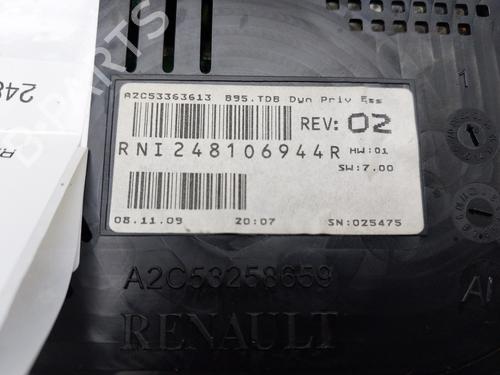 Instrument cluster RENAULT MEGANE III Grandtour (KZ0/1)  | BP16121060C47 