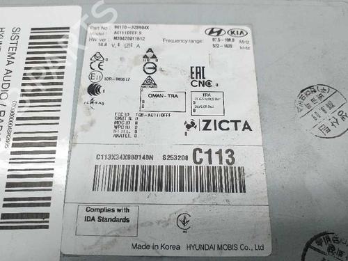 Radio HYUNDAI i40 I CW (VF) 1.7 CRDi | BP4197485E6 