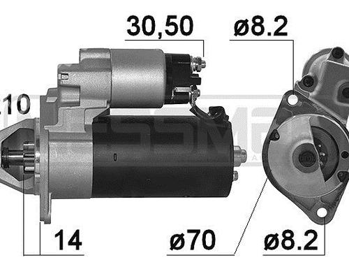 Startmotor MERCEDES-BENZ A-CLASS (W168) A 170 CDI (168.009, 168.109) (95 hp) 7080601