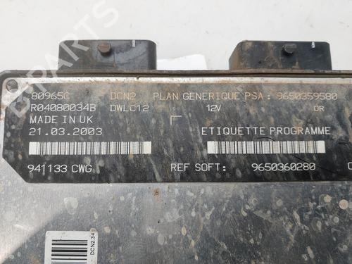 Engine control unit (ECU) PEUGEOT PARTNER Box Body/MPV (5_, G_) 1.9 D | BP33890763M57  - Image 5