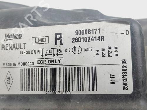 Right headlight DACIA LODGY (JS_) 1.6 LPG (JSAV) | BP32011374C29