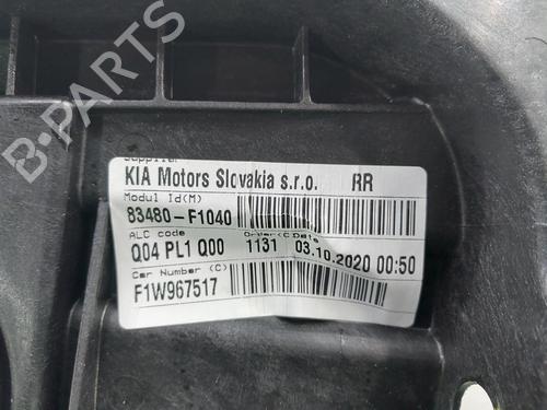 Rear right window mechanism KIA SPORTAGE IV (QL, QLE)  | BP11723599C25 