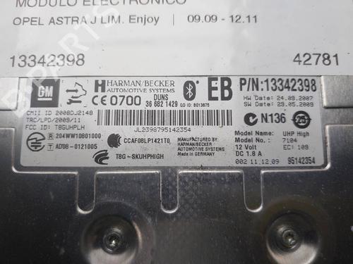 Electronic module OPEL ASTRA J (P10) | BP38919336M83 - Image 3