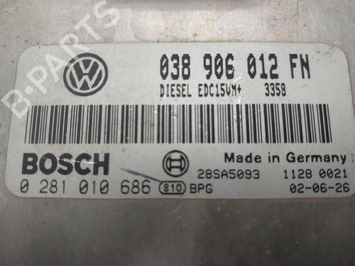 Engine control unit (ECU) SEAT TOLEDO II (1M2) 1.9 TDI | BP37601206M57 - Image 4