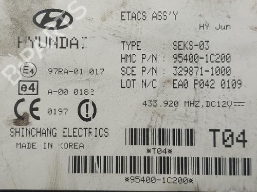 Electronic module HYUNDAI GETZ (TB) 1.3 | BP37068886M83 - Image 2