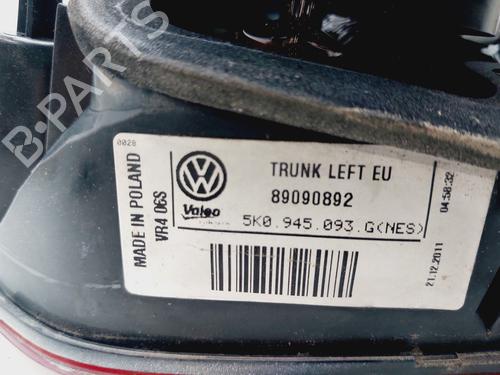 Left tailgate light VW GOLF VI (5K1)  | BP27314286C79 