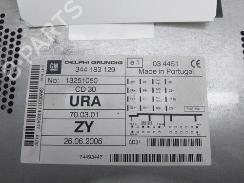 Radio OPEL ASTRA H (A04) 1.7 CDTI (L48) | BP17585229E6 