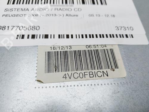 Radio PEUGEOT 2008 I (CU_)  | BP25754417E6 