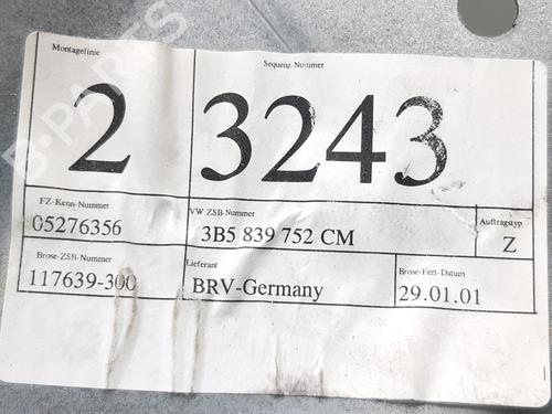 Rear right window mechanism VW PASSAT B5.5 (3B3) 1.9 TDI | BP11506388C25 