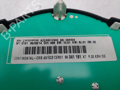 Instrument cluster CITROËN C1 (PM_, PN_) 1.0 | BP28428403C47