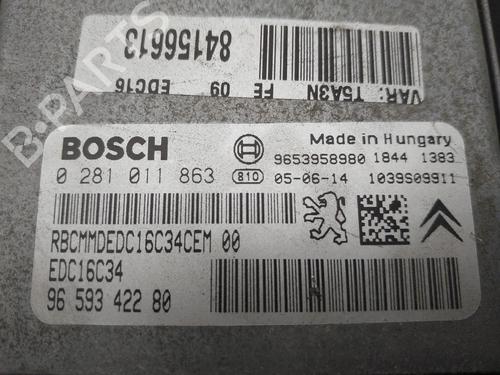 Engine control unit (ECU) PEUGEOT 307 (3A/C) 1.6 HDi | BP36289669M57 - Image 2