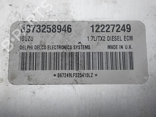Engine control unit (ECU) OPEL MERIVA A MPV (X03) 1.7 DTI (E75) | BP37023471M57 - Image 2