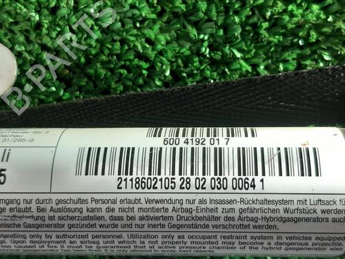 Left curtain airbag MERCEDES-BENZ E-CLASS (W211) E 220 CDI (211.006) | BP10333067C11 