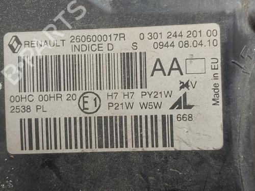 Left headlight RENAULT MEGANE III Hatchback (BZ0/1_, B3_) 1.4 TCe (BZ0F, BZ1V) | BP36219796C28 - Image 4