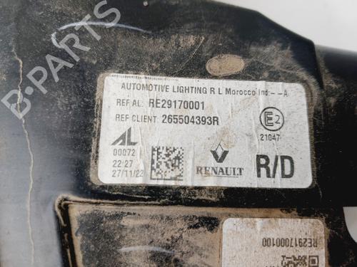 Højre baglygte bagklap RENAULT AUSTRAL  | BP29502159C80 