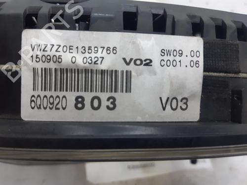 Instrument cluster VW POLO (9N_, 9A_) 1.4 16V | BP8362916C47 