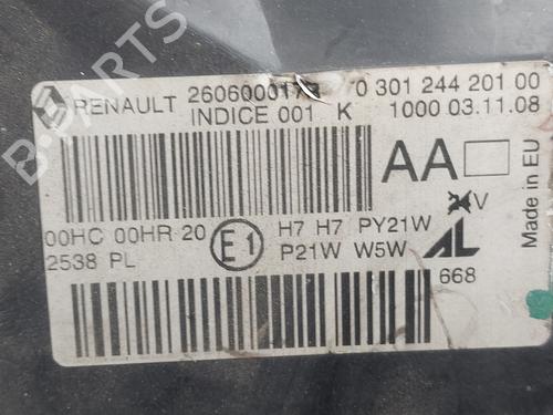 Left headlight RENAULT MEGANE III Hatchback (BZ0/1_, B3_) 1.5 dCi | BP37018594C28 - Image 3