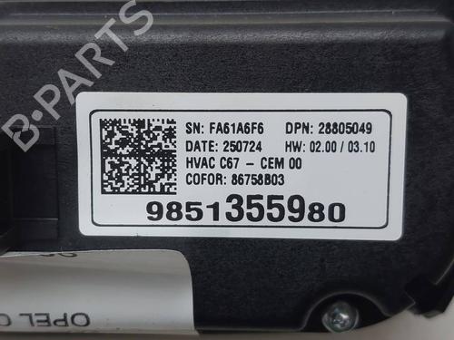 Climate control OPEL CORSA F (P2JO) | BP39637455I5 - Image 2