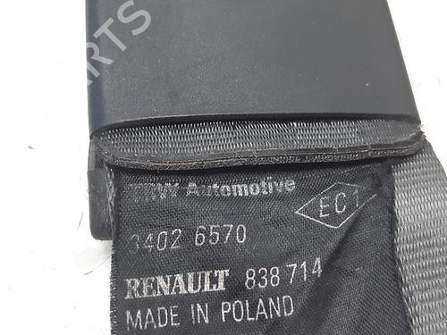 Rear center seatbelt RENAULT CLIO III Grandtour (KR0/1_) 1.5 dCi (KR0F) | BP8733400I27 