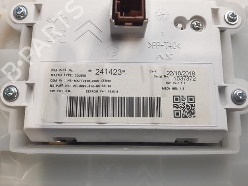Instrument cluster PEUGEOT 2008 I (CU_) 1.2 THP 130 / PureTech 130 | BP16715185C47 