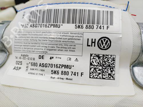 Left curtain airbag VW GOLF VI (5K1)  | BP29390922C11 