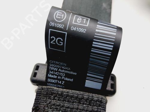 Rear left seatbelt CITROËN C4 CACTUS 1.6 BlueHDi 100 | BP26019283I29 