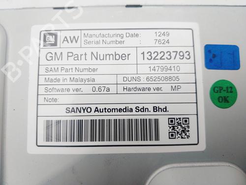 Display monitor OPEL INSIGNIA A (G09) | BP30204359C48