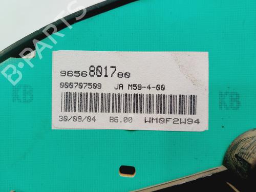 Instrument cluster CITROËN BERLINGO / BERLINGO FIRST Box Body/MPV (M_) 2.0 HDI 90 4WD (MBRHY, MCRHY) | BP31327580C47