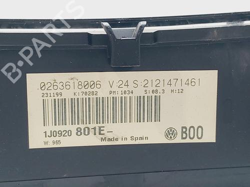 Instrument cluster VW GOLF IV (1J1)  | BP22543078C47 