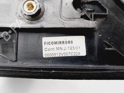 Right mirror SMART CABRIO (450) 0.6 (S1OLA1, 450.441, 450.442, 450.443) | BP29551110C27 
