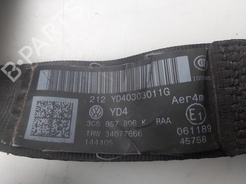 Rear right seatbelt VW PASSAT B7 (362) | BP38232016I28 - Image 2