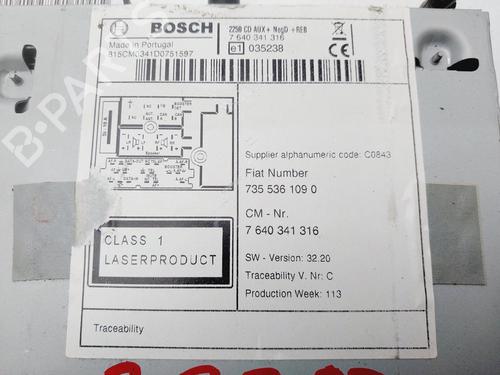 Radio FIAT FIORINO Box Body/MPV (225_) 1.3 D Multijet (225BXD1A, 225BXB1A, 225BXB11) | BP29288739E6 