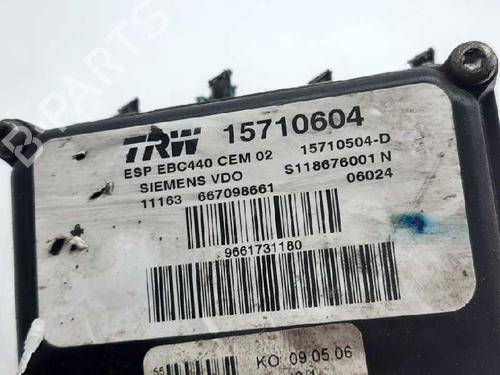 ABS pump PEUGEOT 407 (6D_) 1.6 HDi 110 (6D9HZC, 6D9HYC) | BP5865633M43 