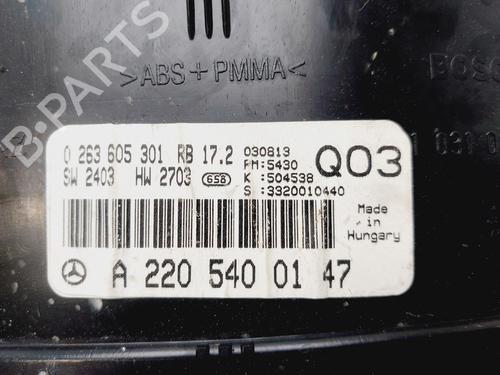 Instrument cluster MERCEDES-BENZ S-CLASS (W220, V220) S 320 CDI (220.025, 220.125) | BP31878044C47 