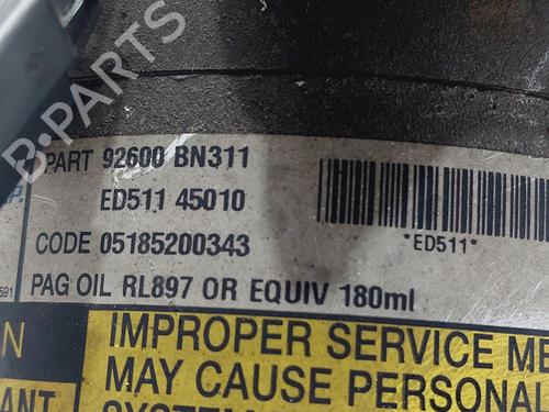 AC compressor NISSAN ALMERA TINO (V10)  | BP27554474M34 