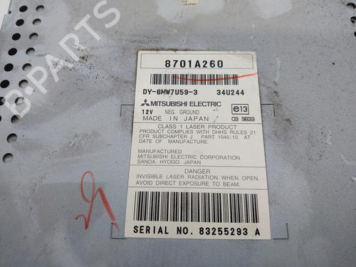 Radio MITSUBISHI LANCER VIII (CY_A, CZ_A)  | BP24973059E6 