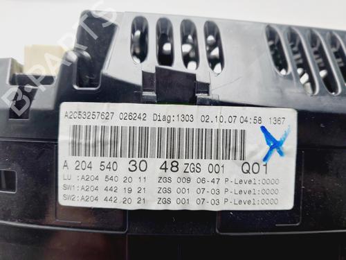 Instrument cluster MERCEDES-BENZ C-CLASS (W204)  | BP24033381C47 