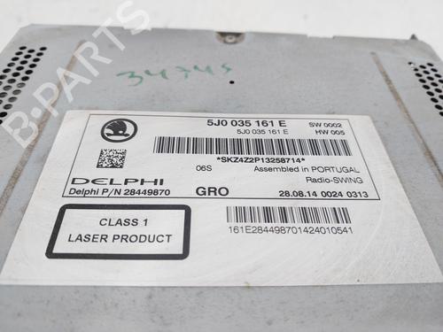 Radio SKODA RAPID (NH3, NK3, NK6) 1.6 TDI | BP20103697E6 
