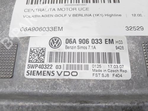 Engine control unit (ECU) VW GOLF V (1K1)  | BP15539379M57 