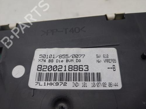 Instrument cluster RENAULT LAGUNA II (BG0/1_) 1.9 dCi (BG08, BG0G) | BP15356451C47 