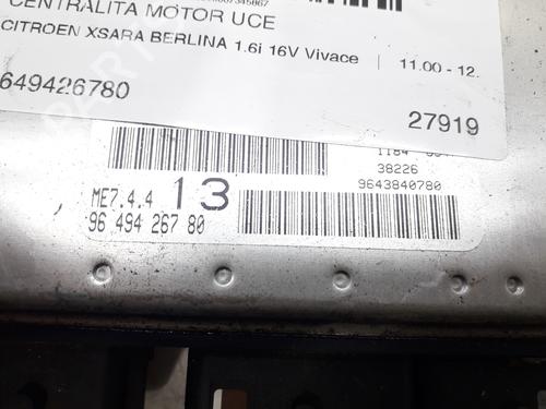 Engine control unit (ECU) CITROËN XSARA (N1) 1.6 16V | BP9907393M57 