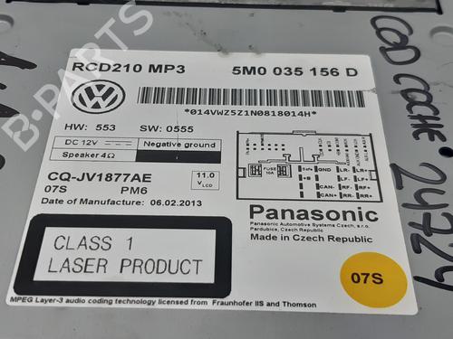 Radio VW POLO V (6R1, 6C1) 1.2 TSI | BP8422542E6 