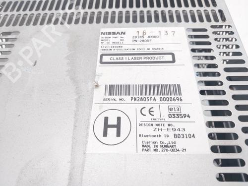 Radio NISSAN QASHQAI / QASHQAI +2 I (J10, NJ10, JJ10E) 1.5 dCi | BP14930007E6 
