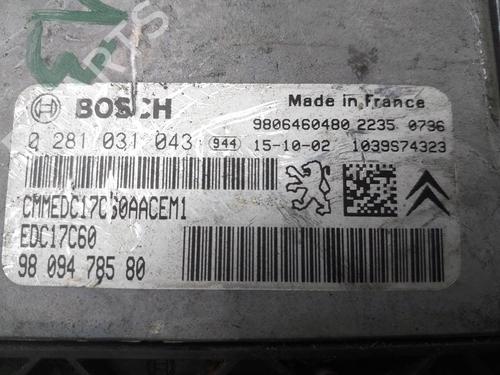 Engine control unit (ECU) CITROËN C3 II (SC_) | BP38727501M57 - Image 3