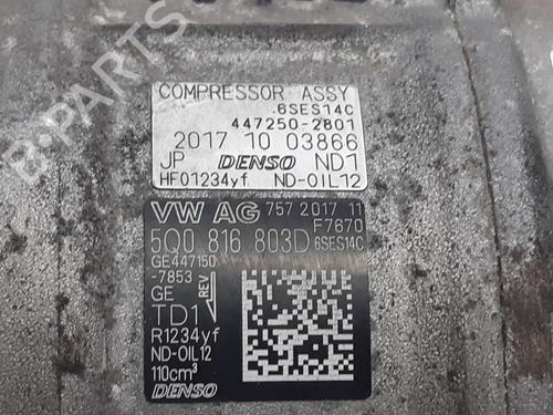 AC compressor SEAT IBIZA V (KJ1, KJG)  | BP10004225M34 