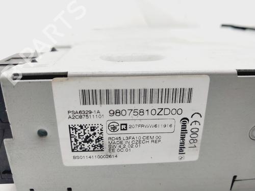 Radio CITROËN C-ELYSEE (DD_) 1.6 HDI 92 | BP26944284E6 