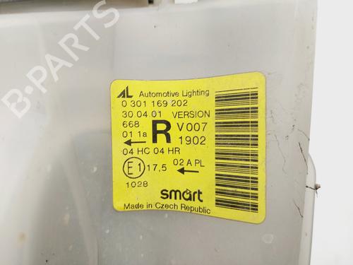 Right headlight SMART CABRIO (450) 0.6 (S1OLA1, 450.441, 450.442, 450.443) | BP29464019C29 
